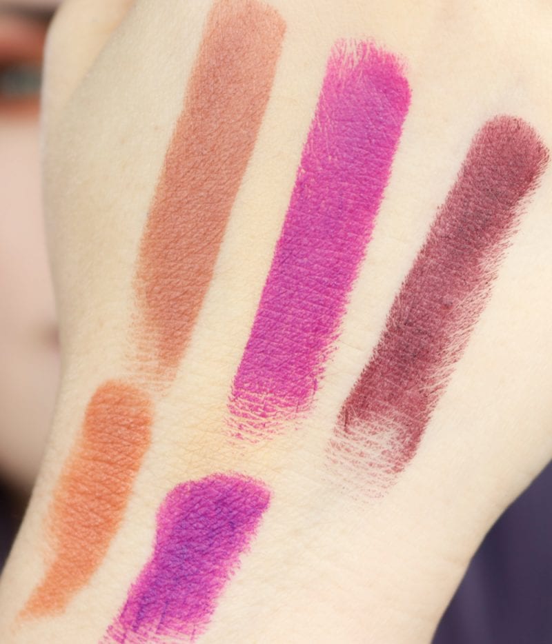 Urban Decay Kristen Leanne Collection Vice Lipsticks Swatches and Dupes
