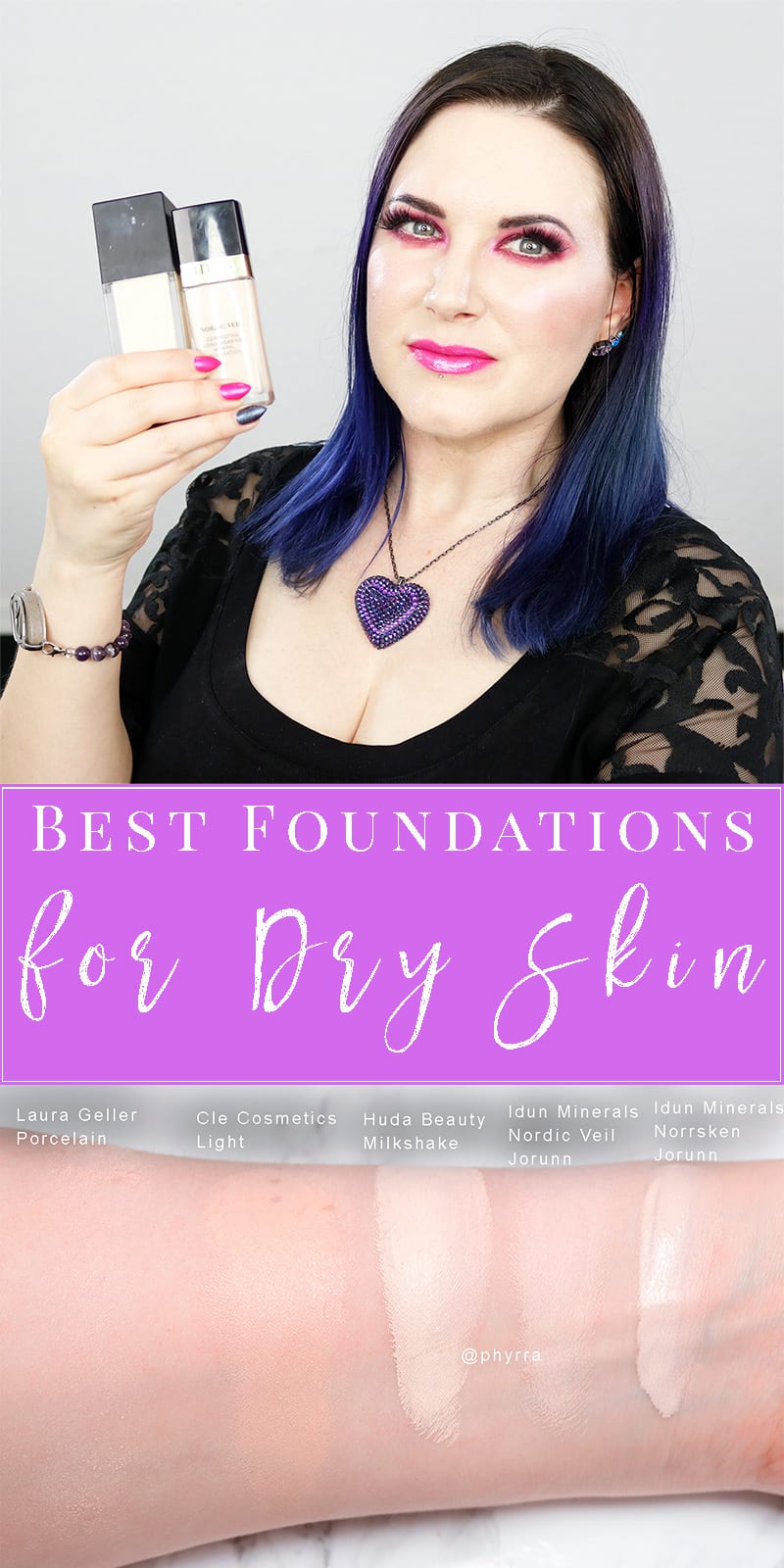 Best Foundations for Dry Skin - I share the best foundations for dry skin, pale skin, cruelty free and vegan makeup