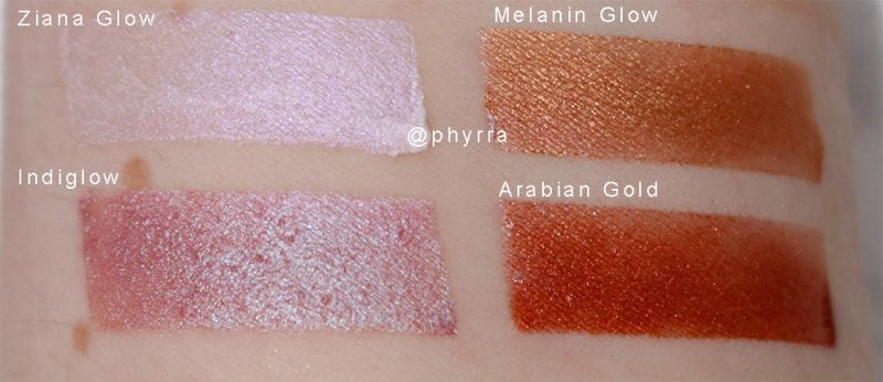Clean Slate Cosmetics Swatches