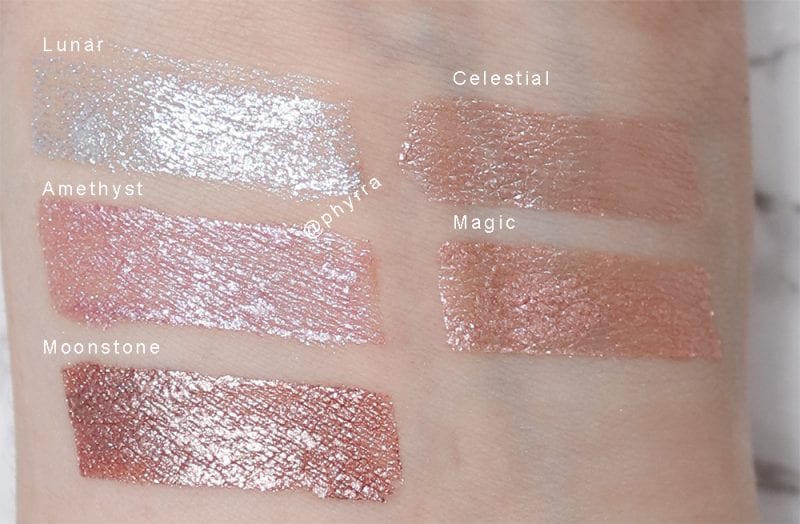 Cover FX Glitter Drops & Shimmer Veils Swatches