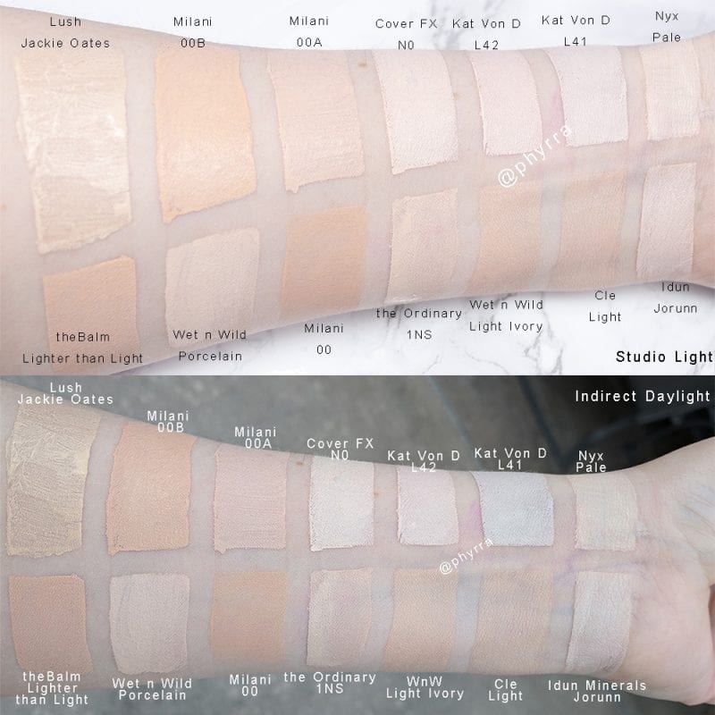 Cruelty Free Makeup Foundation Swatches