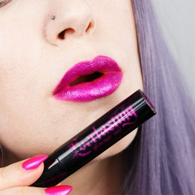 Kat Von D Everlasting Glimmer Veil Liquid Lipstick in Razzle