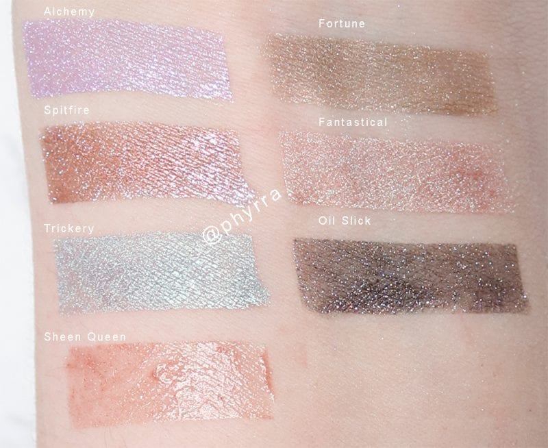 Silk Naturals Eyeshadow Swatches