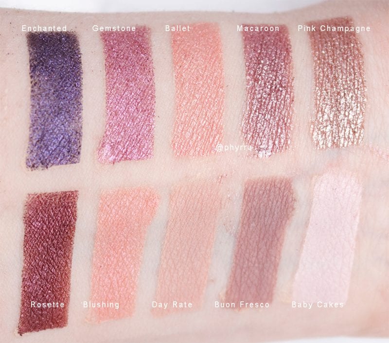 Anastasia Beverly Hills Cool Berries Eyeshadow Swatches