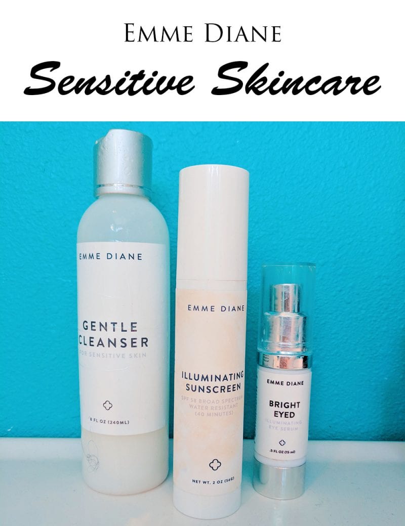 Emme Diane Skincare Review - Perfect for Sensitive Skin like mine that has rosacea, dermatitis and dryness. I love this line!