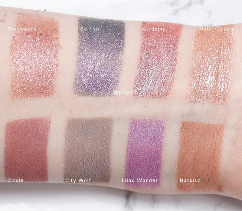 Nabla Cool Berries Swatches