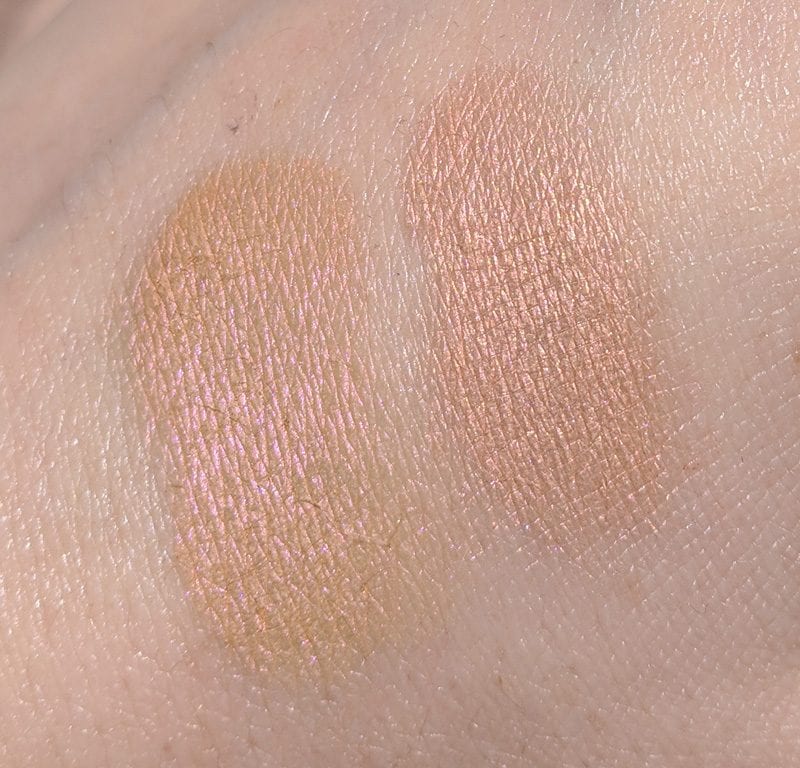 Tarte Bikini vs Urban Decay Blaze swatch