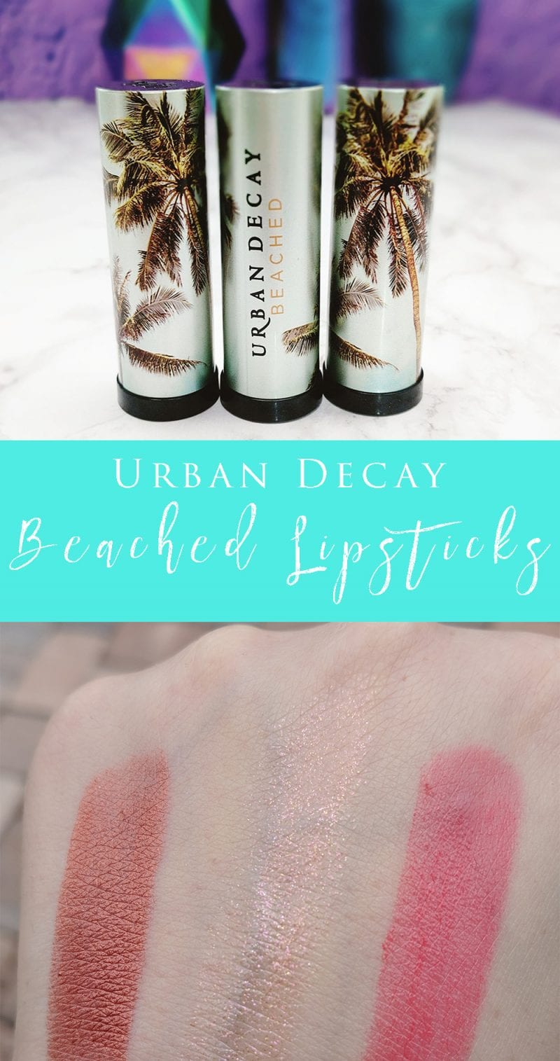 Urban Decay Beached Vice Lipsticks Review and Swatches #urbandecay