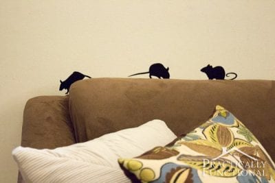 Quick DIY Vinyl Mice Silhouettes by Practically Functional