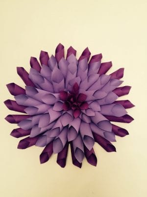 DIY Dahlia Decorations