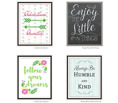 DIY Dorm Room Decor Printables