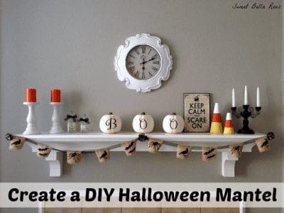 DIY Halloween Mantle