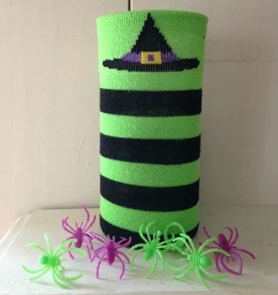 DIY Witch Sock Vase by This Worthey Life