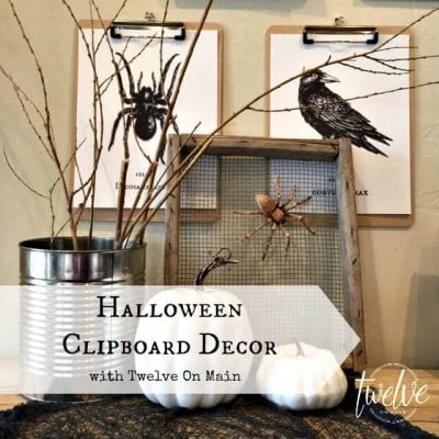 Halloween Clipboard Decor by Twelve On Main