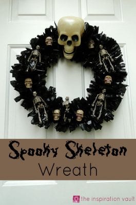 How To Make A Spooky Skeleton Wreath