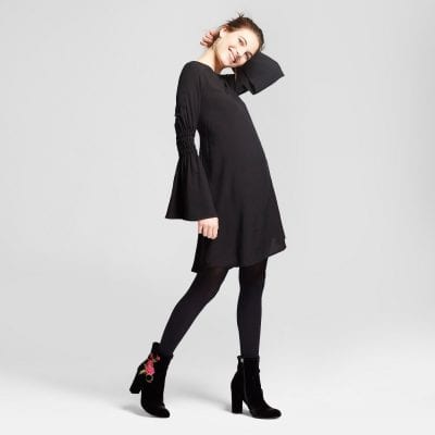 Grayson Threads Black Bell Sleeve Witch Dress