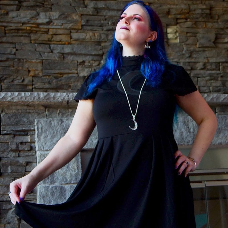 Gothic Clothing Inspiration - Black Moon Dress