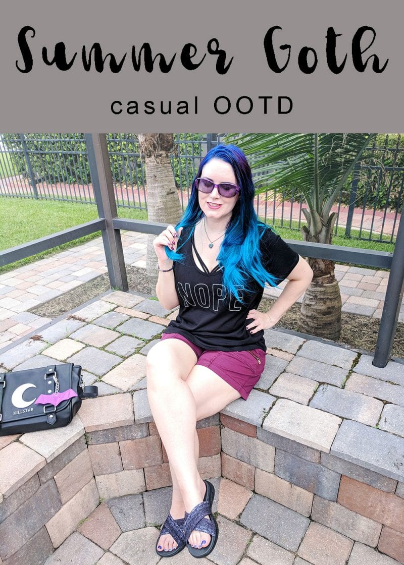 Summer Goth Casual OOTD