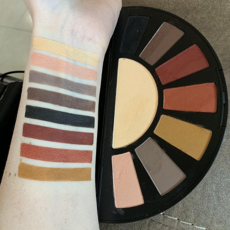 Black Moon Orb of Light Palette Review and Swatches on Fair Skin