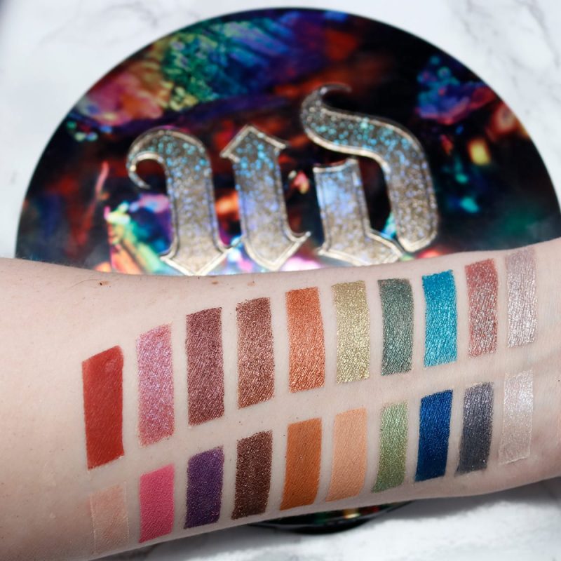 Urban Decay Elements Palette Review and Swatches on Fair Skin