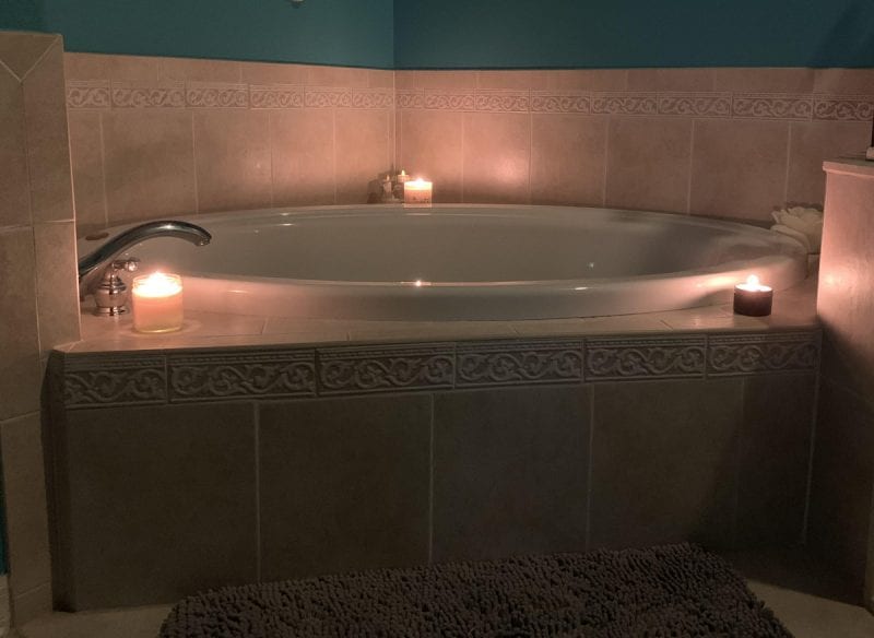 How to Have a Home Spa Day During the Holidays - relaxing bath