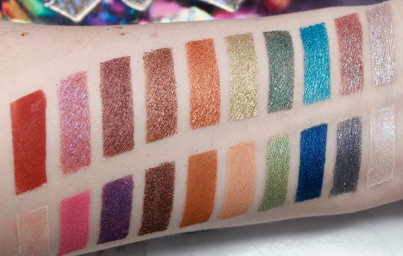 Urban Decay Elements Palette Review and Swatches on Fair Skin