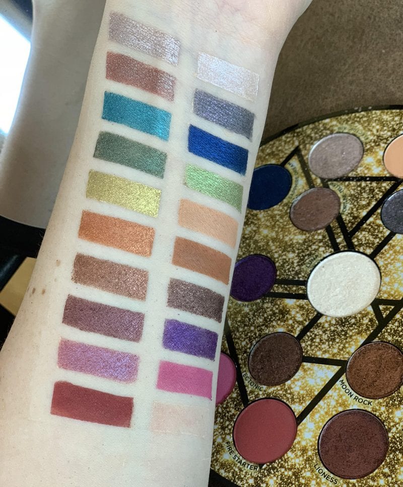 Urban Decay Elements Palette Review and Swatches on Fair Skin