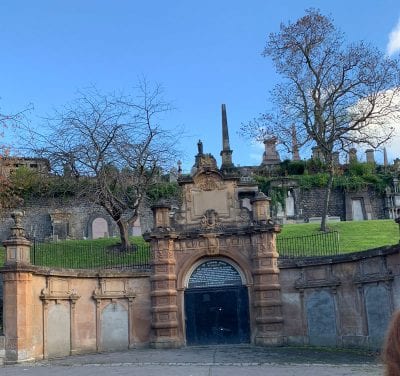 Necropolis Cemetery in Glasgow Scotland