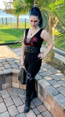 Wearing Widow Ever After Ankh Leggings