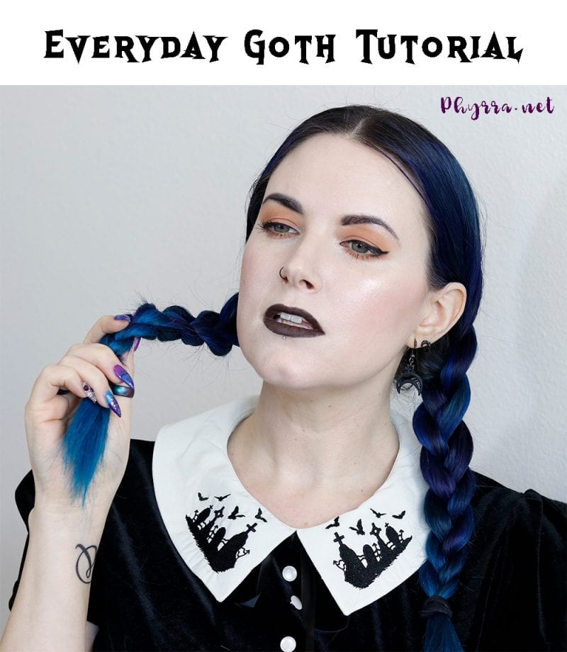 Everyday Gothic Makeup & Hair Tutorial