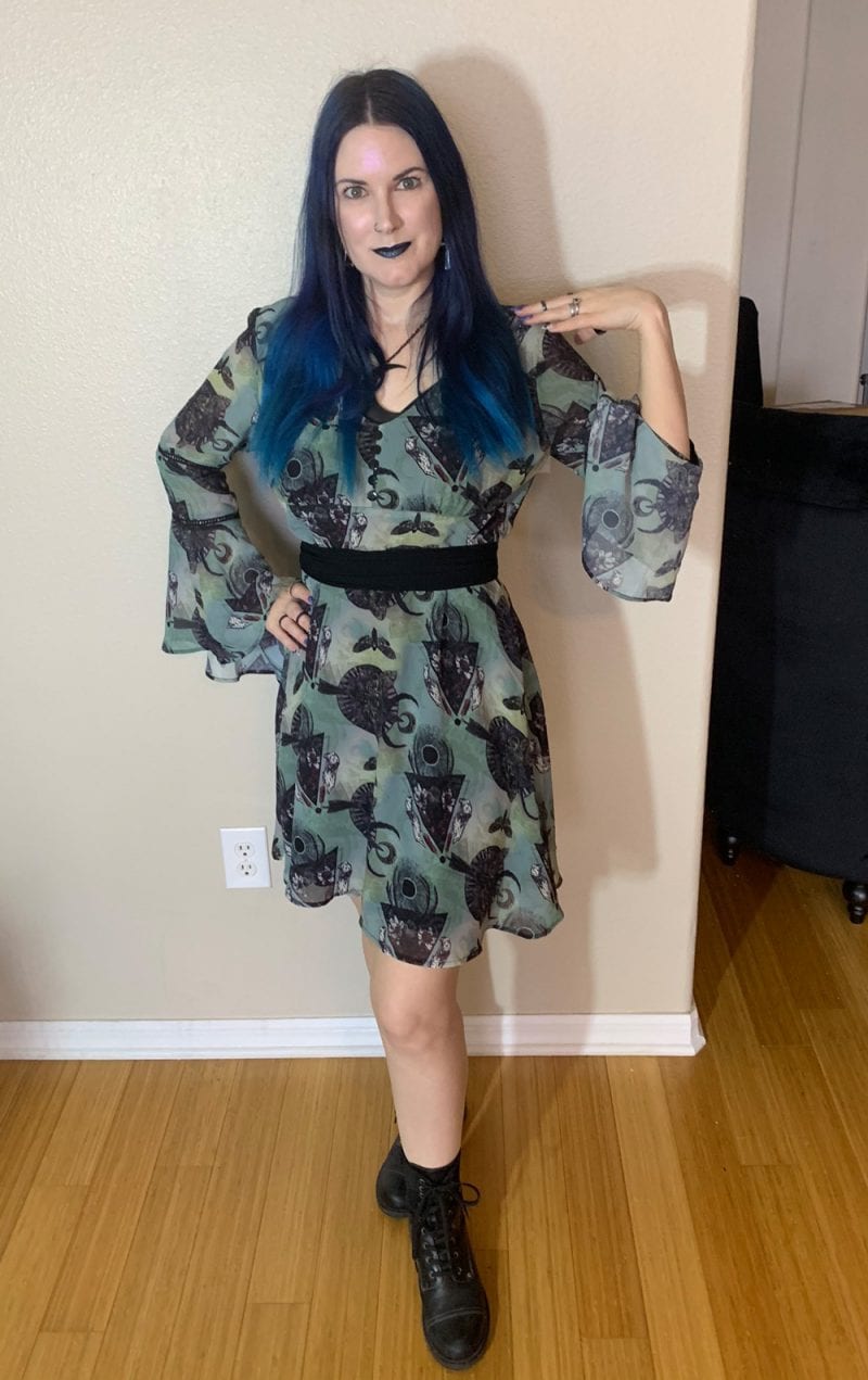 Green Teal Witch Dress