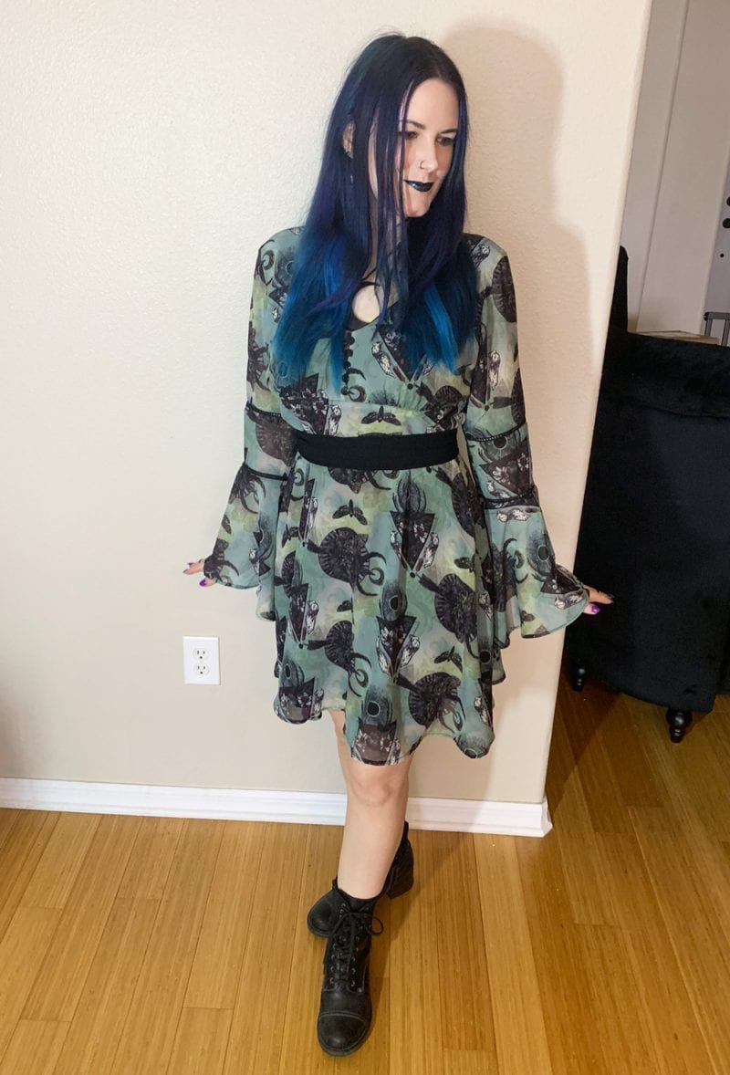 Green Teal Witch Dress