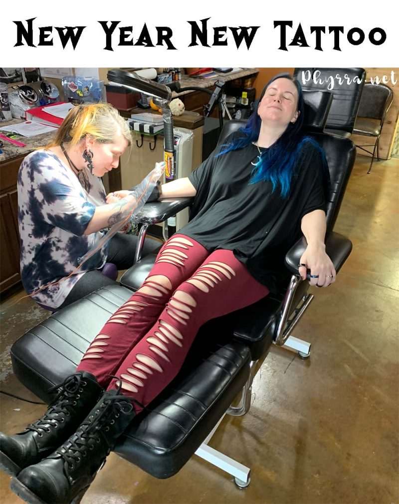 New Year New Tattoo. Tampa Blogger Courtney spends New Years Eve getting a new tattoo.