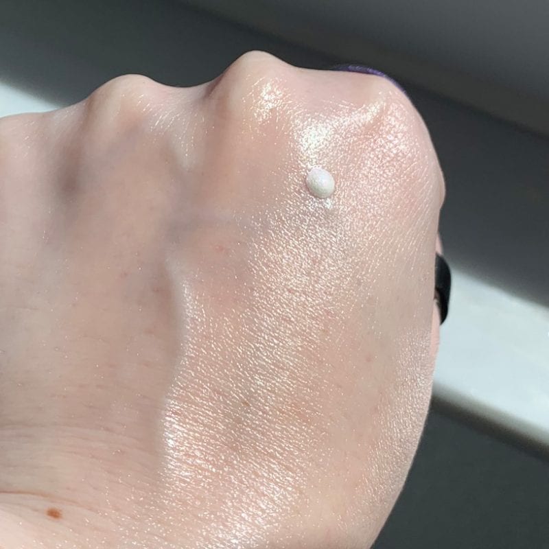 Danessa Myricks Prism FX Hydrating Lotion dot on the back of my hand