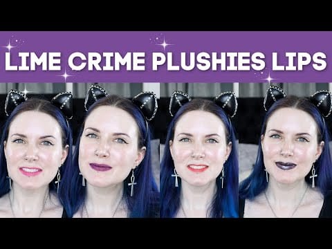 Lime Crime Plushies Soft Focus Matte Lipsticks Review