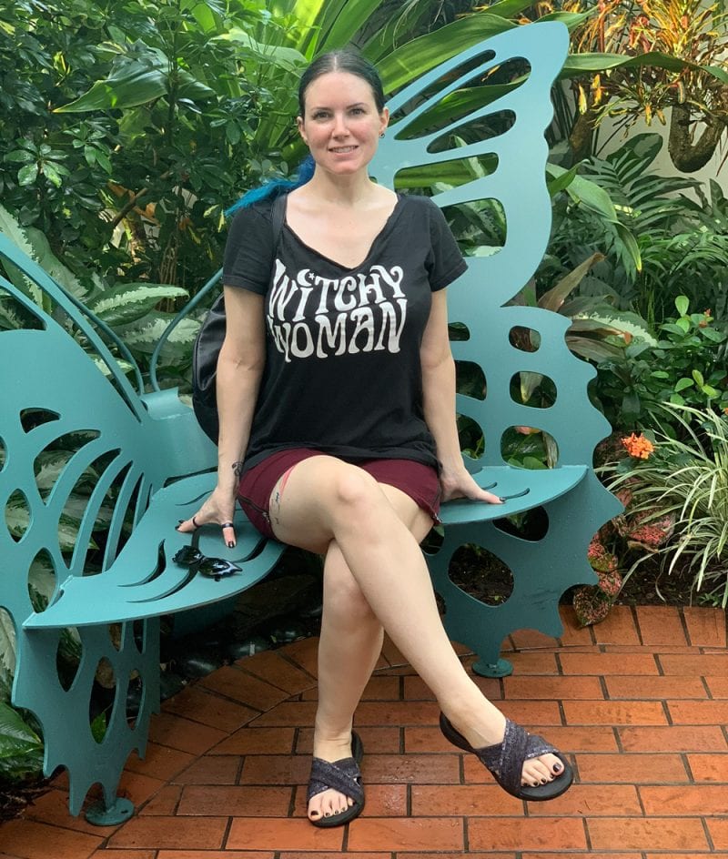 Courtney at the Key West Butterfly and Nature Conservatory