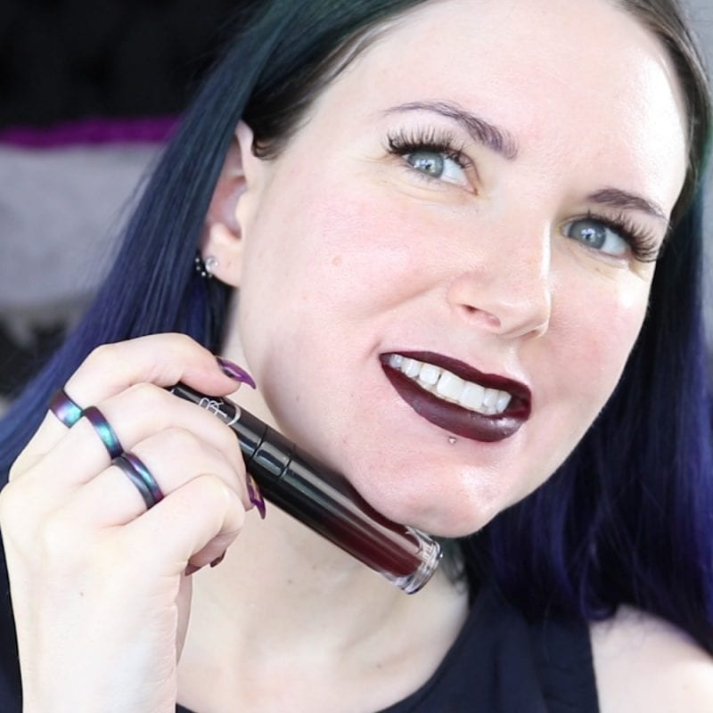 Black Moon Cosmetics Liquid Lipstick in Abyss swatch