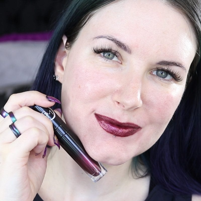 Black Moon Cosmetics Liquid Lipstick in Armageddon swatch