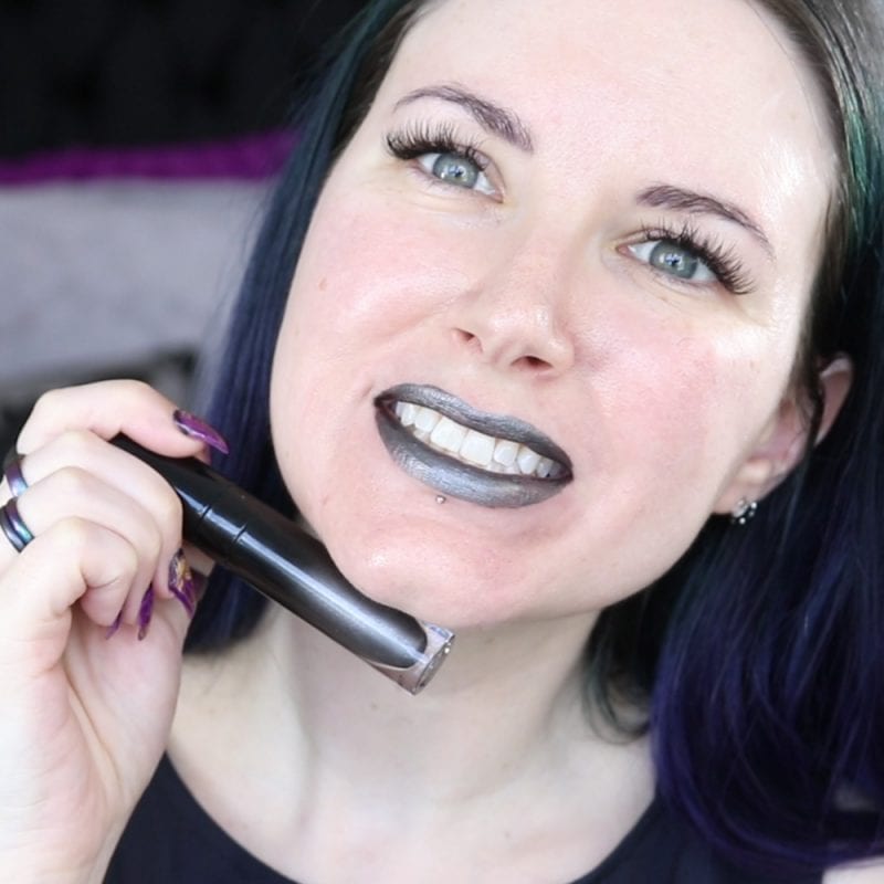 Black Moon Cosmetics Liquid Lipstick in Castle swatch