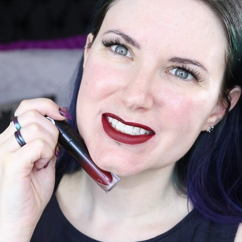 Black Moon Cosmetics Liquid Lipstick in Deranged swatch