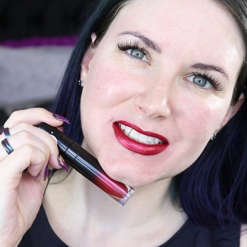 Black Moon Cosmetics Liquid Lipstick in Deville swatch