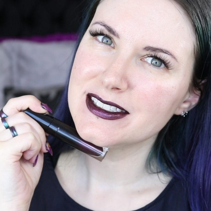 Black Moon Cosmetics Liquid Lipstick in Immortal swatch