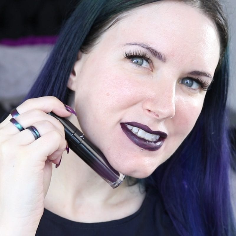 Black Moon Cosmetics Liquid Lipstick in Purgatory swatch