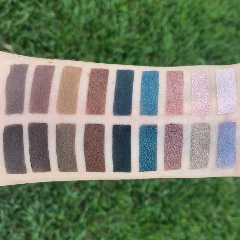 theBalm What's the Tea Ice Tea Palette Swatches on Pale Skin