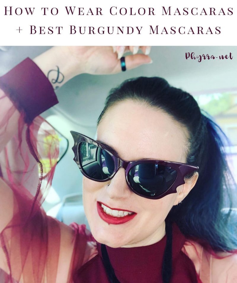 The Best Cruelty-free Burgundy Mascaras, How to Wear Burgundy Mascara Guide, why would you wear burgundy mascara, and the most flattering eyeshadow and color mascara combo for your eye color!
