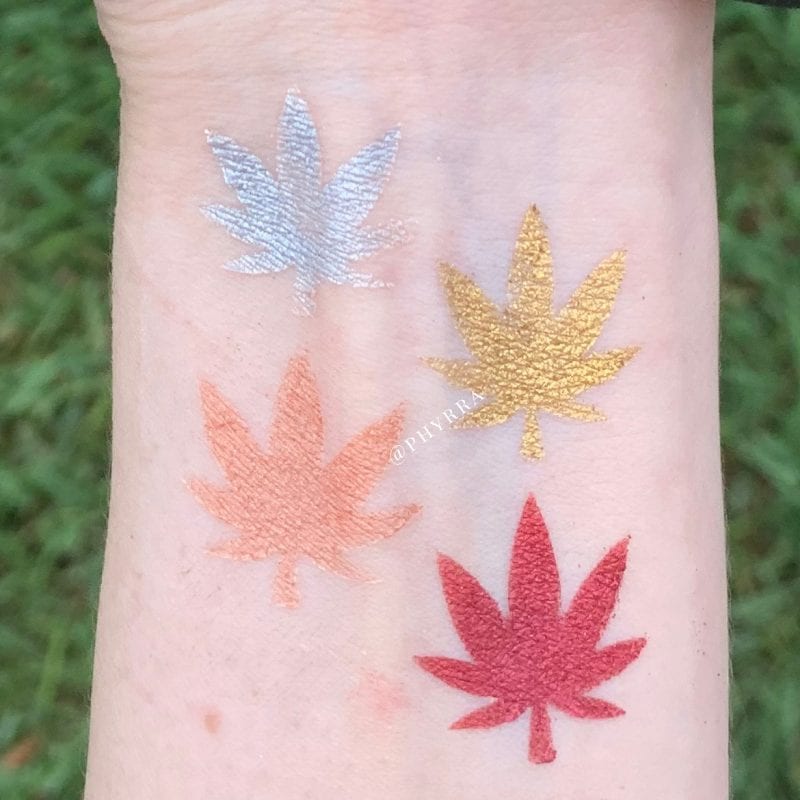 Melt Haze Stack Swatches on Fair Skin