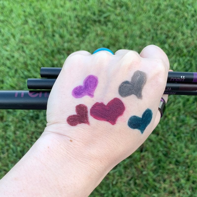 Melt Allday Everyday Lipliner Swatches on fair skin