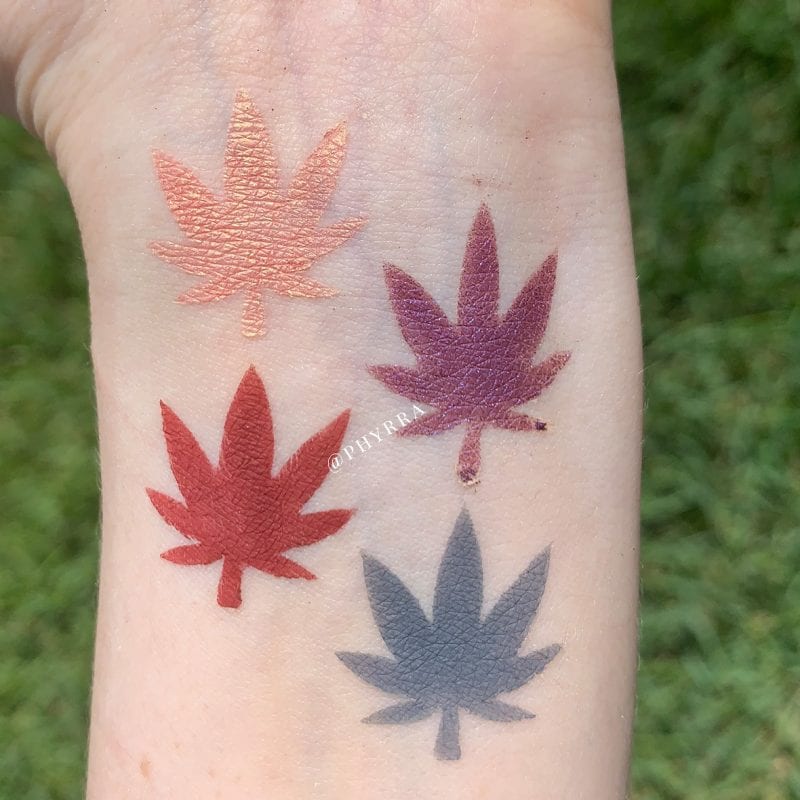 Melt Love Sick Stack Swatches on Fair Skin