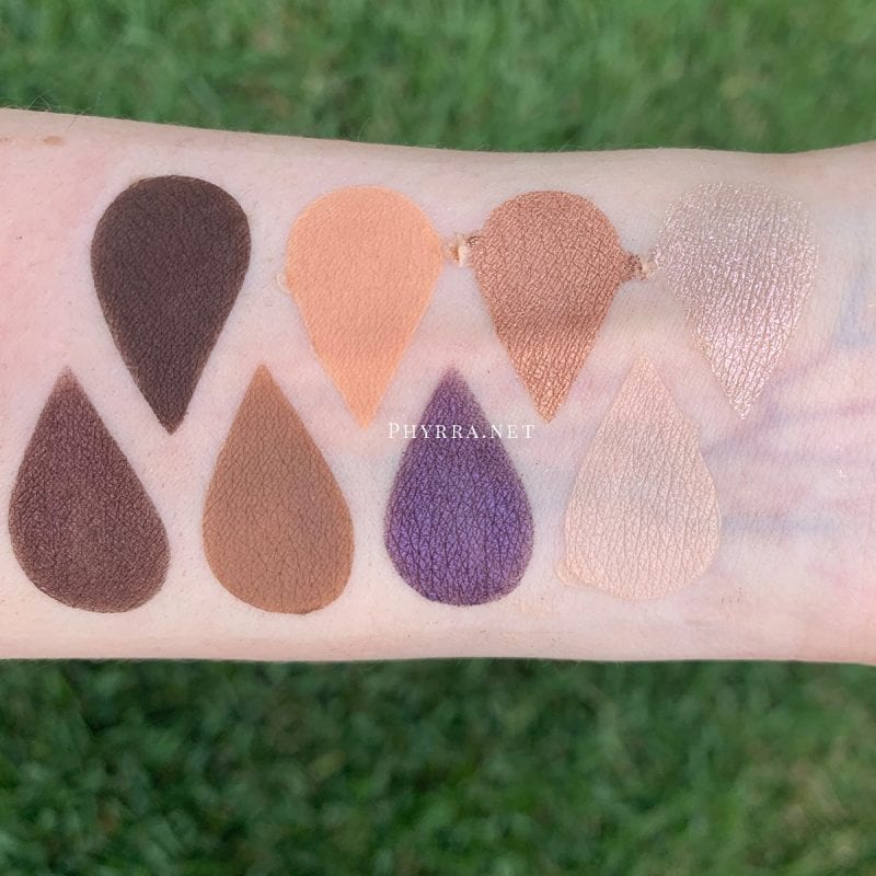 Urban Decay On the Run Bailout Mini Palette Review swatched on Fair Skin