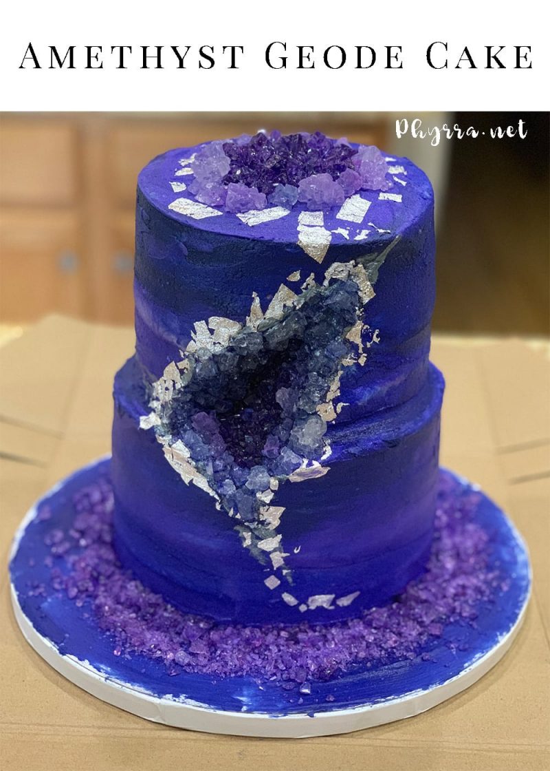 Amethyst Geode Cake